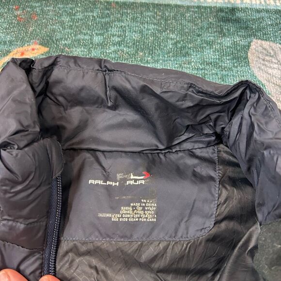 Ralph Lauren RLX Puffer Jacket Mens Medium Navy Blue Goose Down Puffer Full Zip - Picture 3 of 16